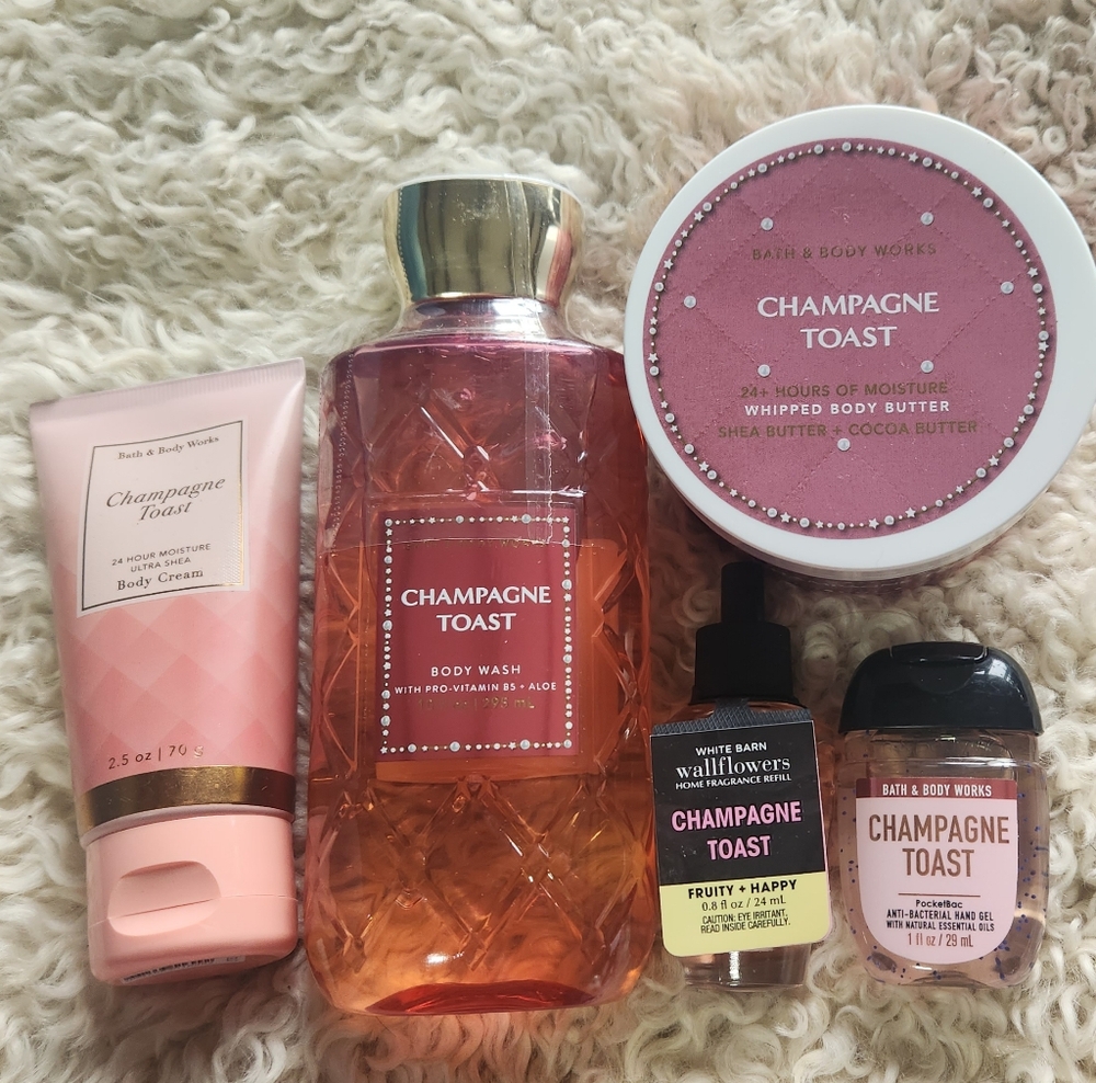 B&BW Champagne Toast 5 Piece Body Care Set
